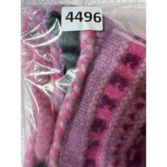 MOSHIKI Lot of 2 Caps 100% Wood Nepal Pink Purple Print Hats - Picture 7 of 7